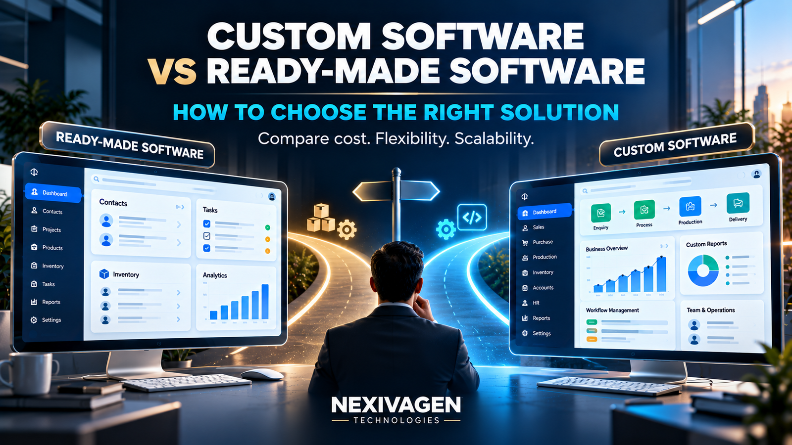Custom Software vs Ready-Made Software: How to Choose Blog Image